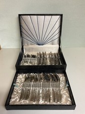 Altes Besteck ABS Rostfrei 18.8 48tlg. 12Personen Menübestck mit Kasten DDR