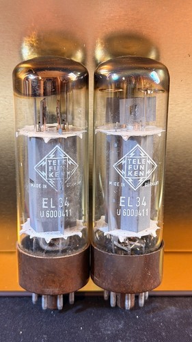 El34 telefunken oo getter - 2x,