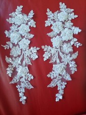 3D Spitze Applikationen mit Perlen und Pailleten