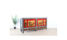 Antike chinesische Kommode Massivholz  handbemalte #M-SID-YJ68