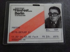AUSWEIS, Berlinale, Kino, Film, Filmfestspiele, Berlin 1982, Presse Journalismus
