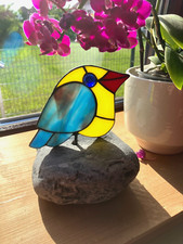 Tiffanytechnik / Decoobjekt Vogel / aus 11 Teilen gefertigt / BoSi Art seit 1990