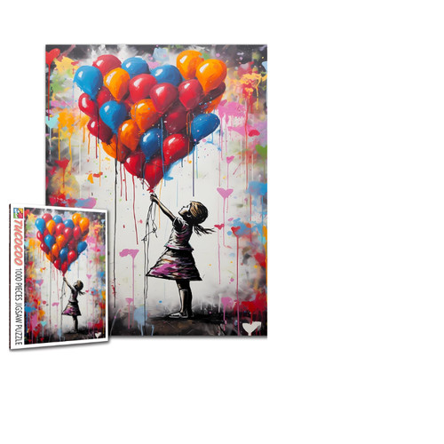 Bunte ballon puzzles - ballon-puzzles, 1000