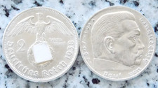 Silbermünze reichsmark 1938 - silbermünze,