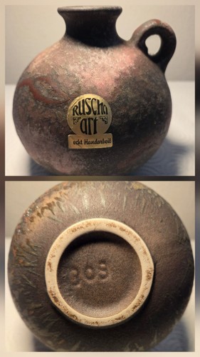 Keramik bauchvase ruscha - ruscha, wgp
