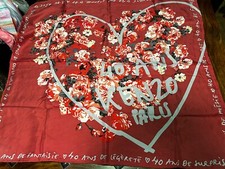 Kenzo 90x 85 Damen Tuch Sonder !!!  40 Ans Kenzo Paris , Silk