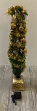 Künstlicher Weihnachtsbaum Beleuchtet Gold LED ca. 80cm hoch B-WARE (R6-A1