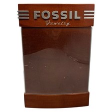 Fossil Holz Werbeaufsteller