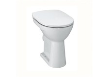 LAUFEN Stand-WC PRO Flachspüler, 6 Liter offener Spülrand weiß weiß