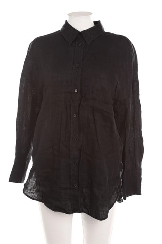 Zara leinenbluse schwarz - leinenbluse,