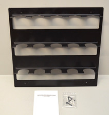 Gewürzregal Wand Gewürz Halterung 15-fach für Gewürzgläser Glashalter Metall Neu