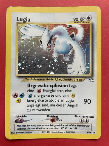 Lugia holo pokemon karte - lugia,