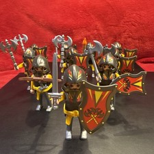 Playmobil Ritter Figuren Sammlung 10 Stück Ritter / Barbaren Bewaffnet