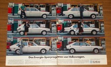 Seltene Werbung Volkswagen VW GOLF Polo Derby Passat Jetta Scirocco 1980