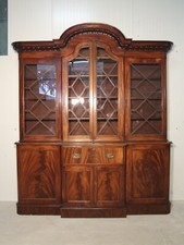 EF 1589 Imposanter  viktorianischer Bücherschrank Mahagoni aus England um 1890