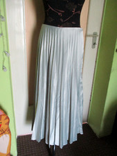 Plisseerock Faltenrock Gr.  M L silber 38 40 Maxirock Glockenrock