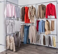 Kleiderständer Wandregal Kleiderkammer Ankleidezimmer Garderobe Textilregal W.04