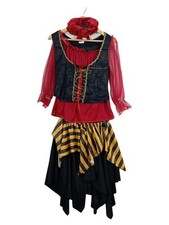 Buttinette Piratenkostüm Damen Maritim Gestreift Polyester Rüschen Langarm S