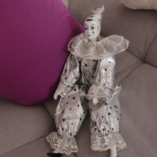 Harlekin Deko Figur Porzellan