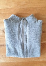 Heesnatur Wollfleece Jacke Aus  reiner  Merinowolle Grösse 48/50  Grau