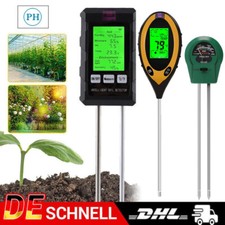 Bodentester Messgerät PH Wert Bodenmessgerät Pflanzen Feuchtigkeitsmesser DE