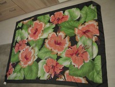 Damen Schal Tuch mit Blumen 160x120cm 100% Polyester wie NEU