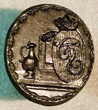 1444 Gillenfeld Petschaft Siegelstempel Bronze mit Patina Mittelalter