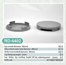 4x Außen 63,5mm Innen 61,0mm