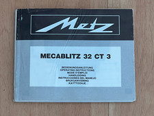 Metz - Mecablitz 32 CT 3 - Bedienungsanleitung - ORIGINAL - Manual - in Deutsch