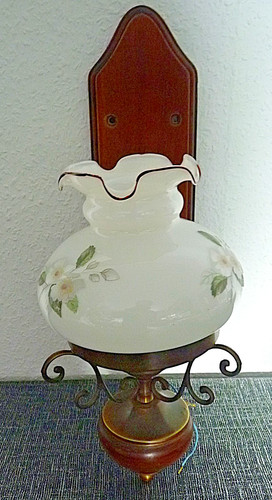 Vintage wandlampe metall - vintage,
