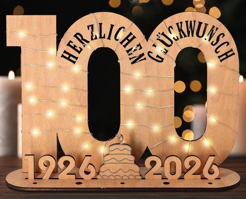 100 geburtstag holz - geburtstag,