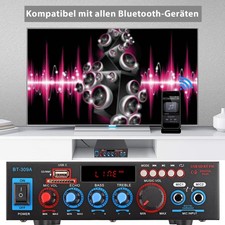 800W Verstärker Stereo Amplifier HIFI Digital-Bluetooth Radio FM Vollverstärker