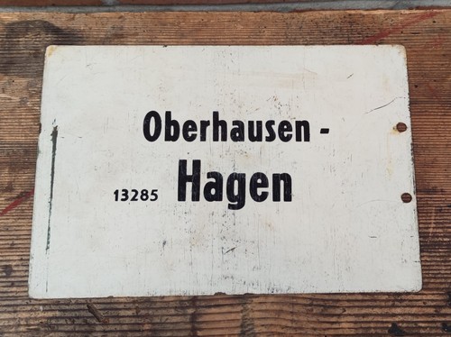 Altes zuglaufschild - altes,
