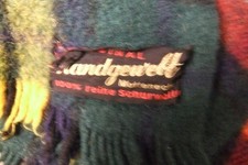 Decke Wolldecke 100%  Wolle  Naturfasern  180 x 120 Fransen  handgewebt schotisc