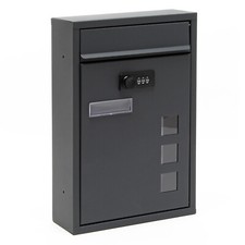 Moderner Briefkasten Anthrazit