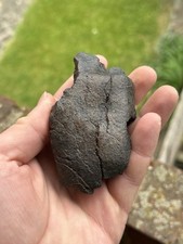 Meteorite fusion crust 321g - meteorite,