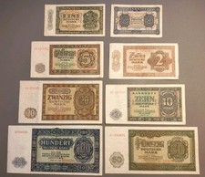 0,50 Pf. - 100 Mark 1948 Satz Deutsche Notenbank  (2/3)