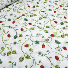 Stoff Dekostoff Erdbeeren