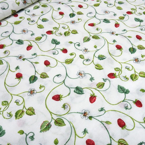 Stoff dekostoff erdbeeren - stoff,