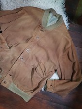 Edle Echt Wildleder Jacke Blouson Gr 52 54 Casual Top 