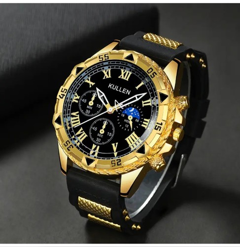 Uhr analog farbe gold und - gold,