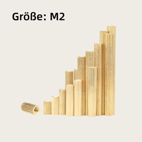 Gewindehülsen sechskant - m2,