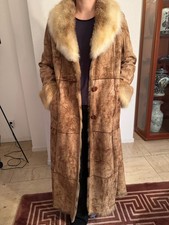 Hippie Leder-/Fellmantel Größe 40/42