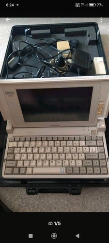 Laptop von 1989 mit - laptop, drucker