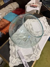 Riesige runde Glaskugel Fischaquarium DDR 36 cm Durchmesser 22cm Loch selten top