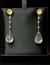 Feine Ohrringe Citrin