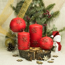 Stumpen Kerzen Kugelkerzen