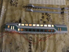 Fleischmann Doppelstockwagen Gehäuse 5125 Inneneinrichtung , Beleuchtung,OVP