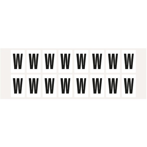 Aufkleber buchstabe - buchstabe, w