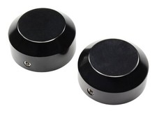 Achs-Cover-Set - Kawasaki VN 900 Classic / Custom - vorne - Alu schwarz